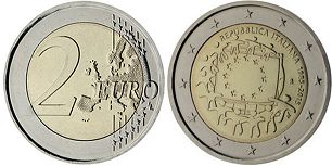 moneda Italia 2 euro 2015