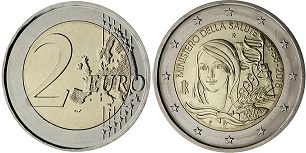 moneda Italia 2 euro 2018