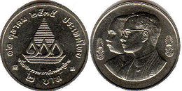 moneda Thailand 2 baht 1992 moneda Thailand 2 baht 1992