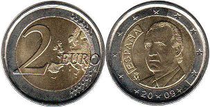 moneda España 2 euro 2009