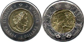 moneda canadiense conmemorativa 2 dólares 2015 moneda canadiense conmemorativa 2 dólares 2015