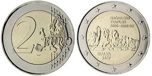 moneda Malta 2 euro 2017