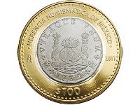 100 pesos commemorative Herencia numismáticaa