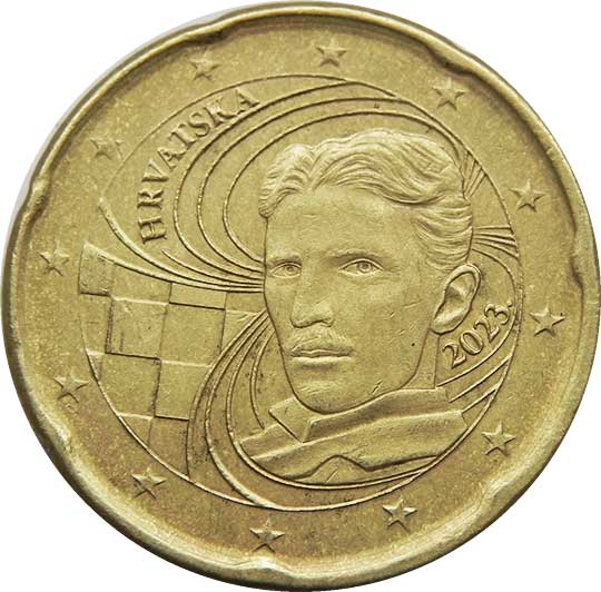 coin Croatia 20 euro cent 2023