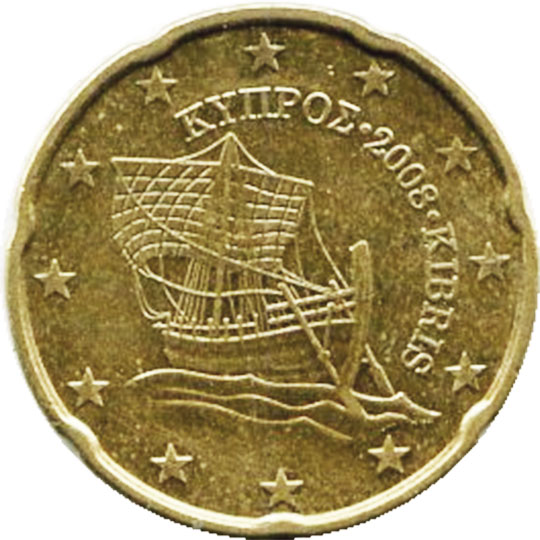 coin 20 euro cent cyprus