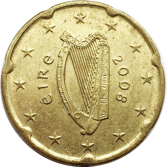 coin 20 euro cent ireland