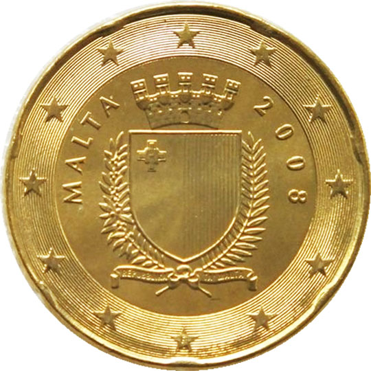 coin 20 euro cent malta