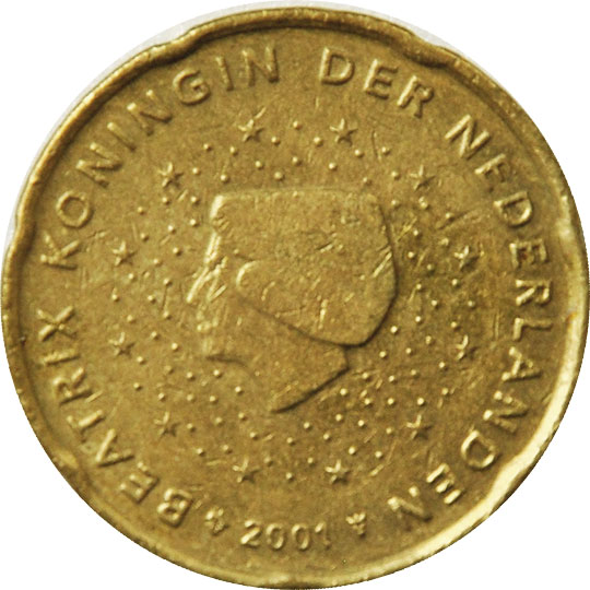 coin 20 euro cent netherlands