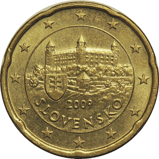 coin 20 euro cent slovakia