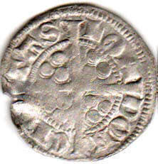 coin English old silver - Edward I penny