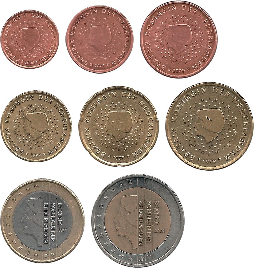 Netherlands euro coins set