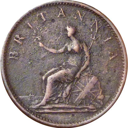coin Great Britain 1 penny 1806