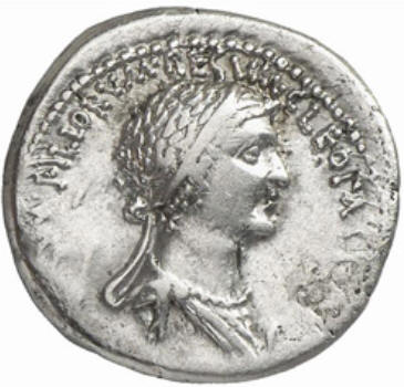 Клеопатра на монете