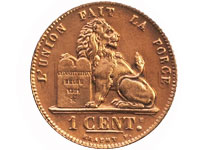 1 centime coin