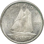 Canada 10 cents coin