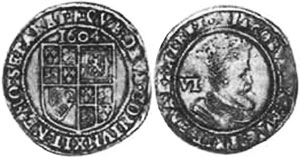 coin English 6 pence 1604