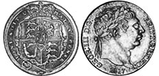 coin English 6 pence 1816