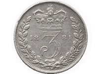 3 pence coin