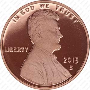 us 1 cent B San Francisco Mint
