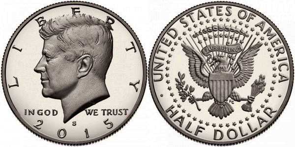 1/2 dollar  2015 San Francisco