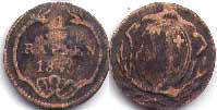 Münze Schwyz 1 rappen 1845