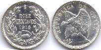 coin Chille 10 centavos 1916