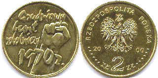 moneta Polska 2 zlote 2000