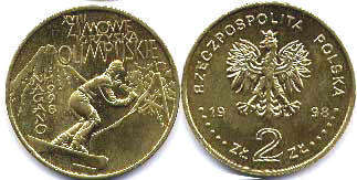 moneta Polska 2 zlote 1998