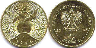 coin Poland 2 zlote 2005