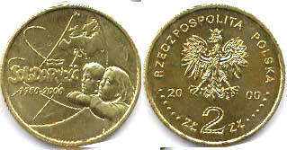 coin Poland 2 zlote 2000