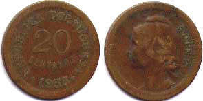 coin Portugal Guinea 20 centavos GUINE