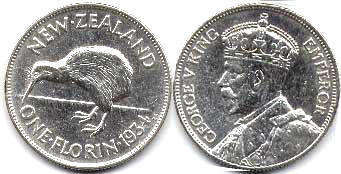 New Zealand Coins Catalog With Images And Values Currency Prices New Zealand Crown Florin Penny