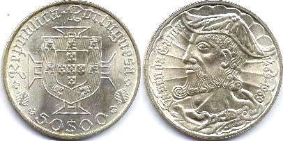 coin Portugal 50 escudos 1969