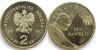 moneta Polska 2 zlote 2005
