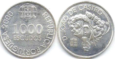 coin Portugal 1000 escudos 2000