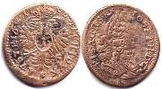 coin RDR Austria 1 kreuzer 1706
