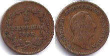 Münze Baden 1/2 kreuzer 1852