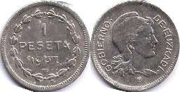 monnaie Viscaya 1 peseta 1937