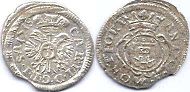 coin Montfort 1 kreuzer 1718