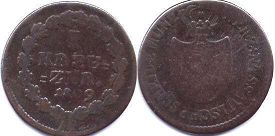 Münze Nassau 1 kreuzer 1809