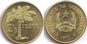 coin Guinea-Bissau 2 1/2 pesos GUINE-BISSAU