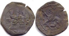 coin Spain 2 quartos 1556-1598