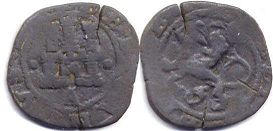 coin Spain 2 quartos 1556-1598