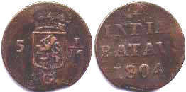 coin Sumatra 1 duit 1804