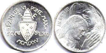 moneta Vatican 500 lire 1975
