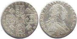 coin UK old coin 1 shilling 1787