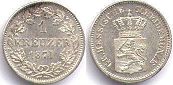 Münze Hessen-Darmstadt 1 kreuzer 1871