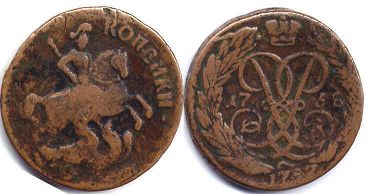 coin Russia 2 kopeks 1758