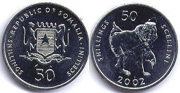 coin Somalia 50 shillings 2002