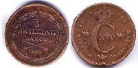 coin Sweden 1/6 skilling 1835